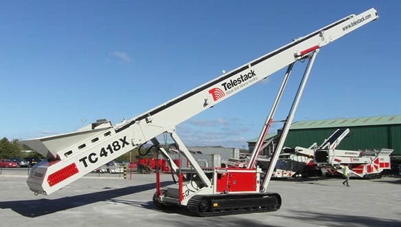 Telestack Tracked Conveyor Elevated 