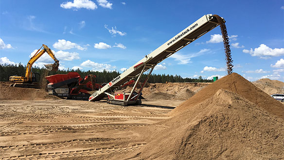 Telestack units stockpiling 