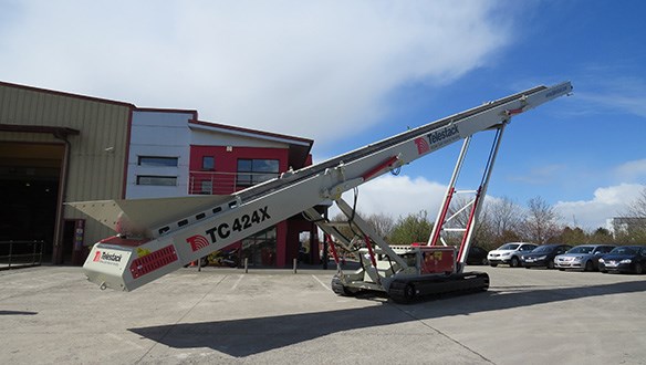 Tracked Conveyor at Telestack Factory 