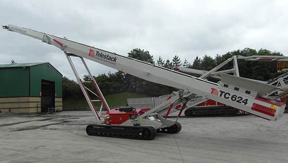 telestack tracked conveyor 