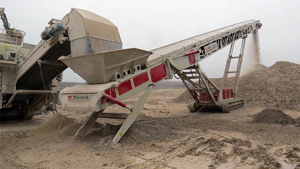 stockpiling aggregate 