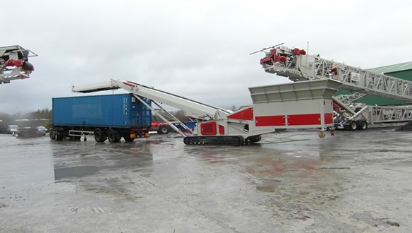 Hopper Feeder Container Loader 