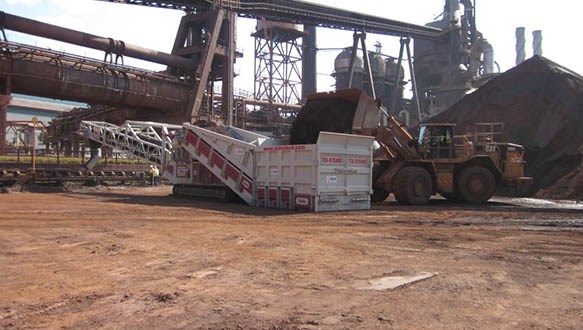 Mobile Truck Unloader 