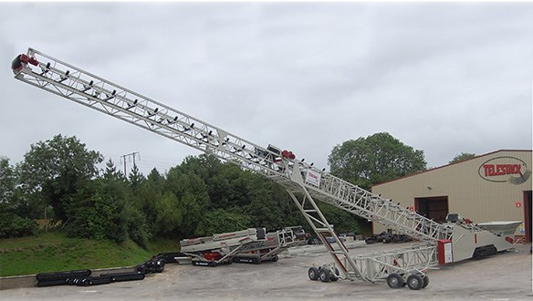 Radial Telescopic including integrated hopper