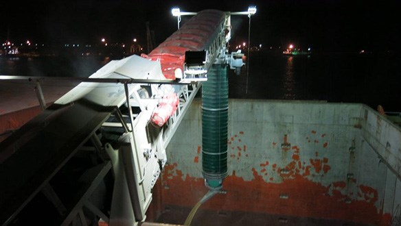 rail mounted shiploader