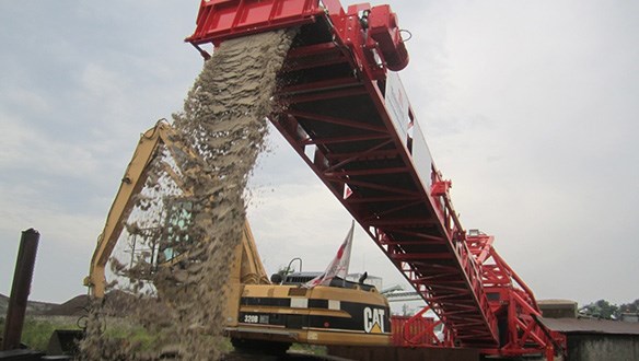truck unloader bargeloading 